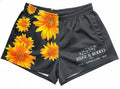 Footy Shorts/Zip Pockets - Sunflowers