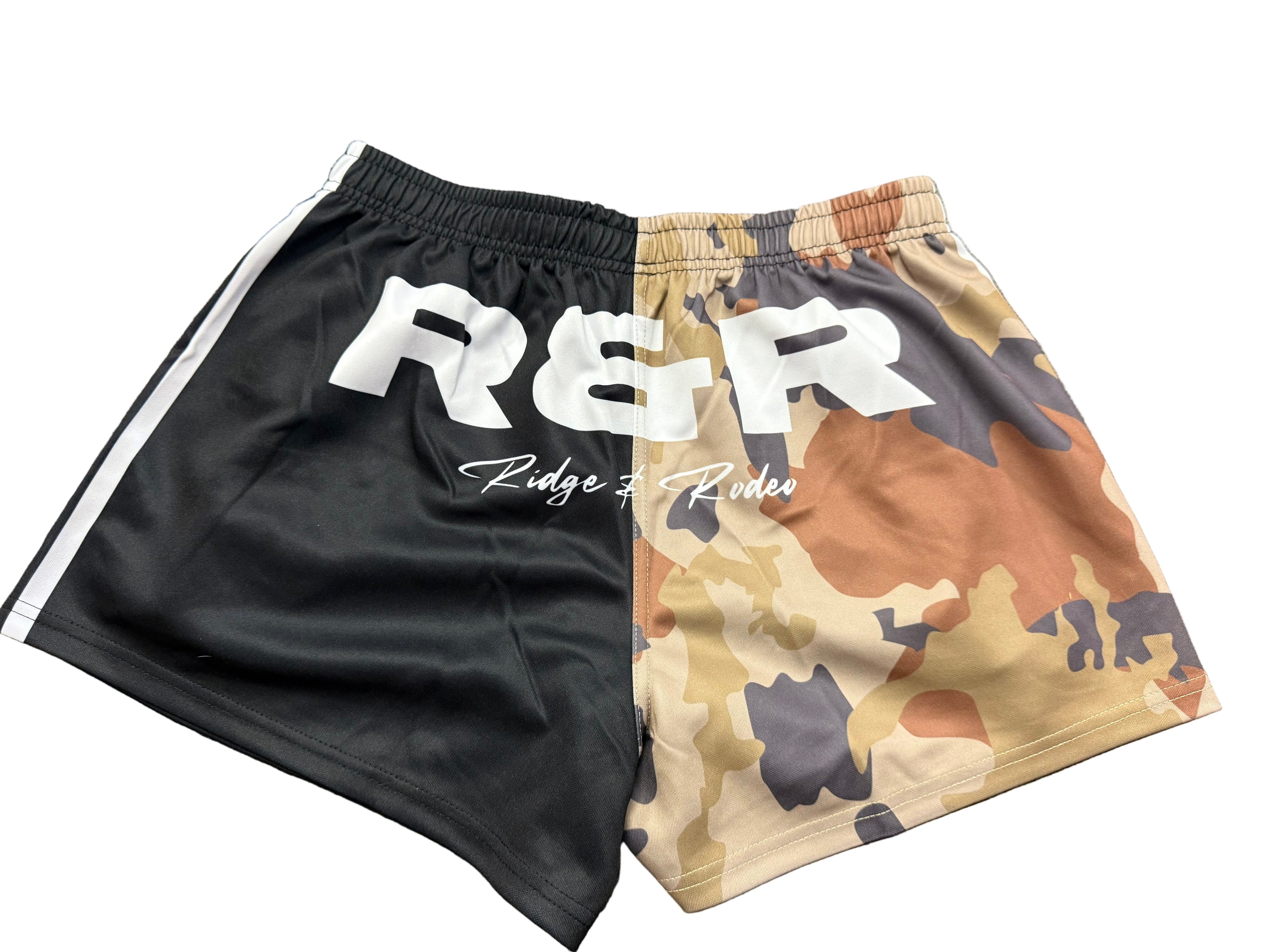 Footy Shorts/Zip Pockets - Camo