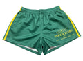 Footy Shorts/Zip Pockets - Signature Green & Yellow